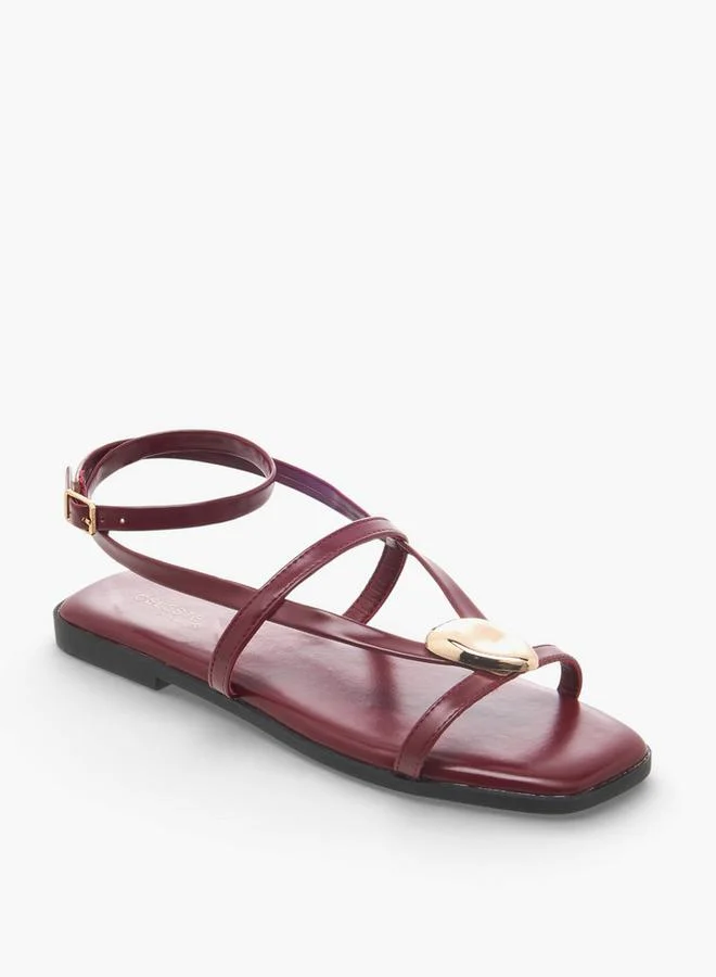 سيليست Women Ankle Strap Flat Sandals